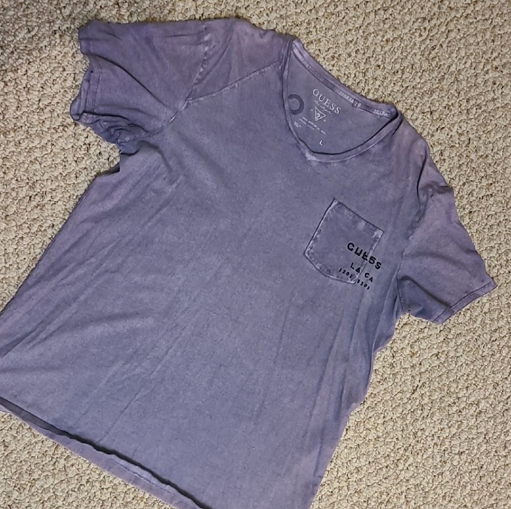 Guess Lavender Tee with Pocket